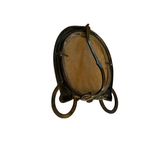 Horseshoe Picture Frames | Personalized Horse Gifts Vintage Brass Horseshoe Picture Frame #305 A Horse Lover Equestrian Western